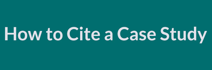 how to cite the case study