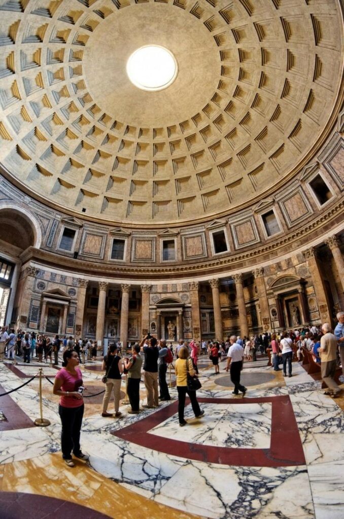 Interior design of the Aggipa’s Pantheon
