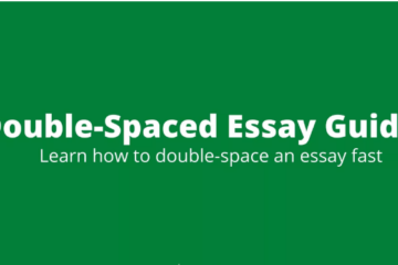 How to Write a Double Spaced Essay