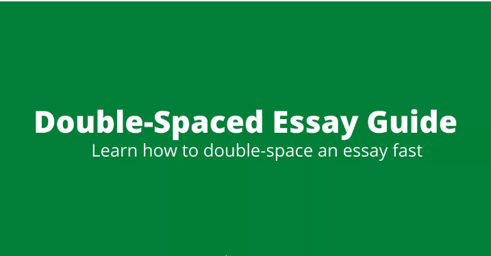 essay double spaced